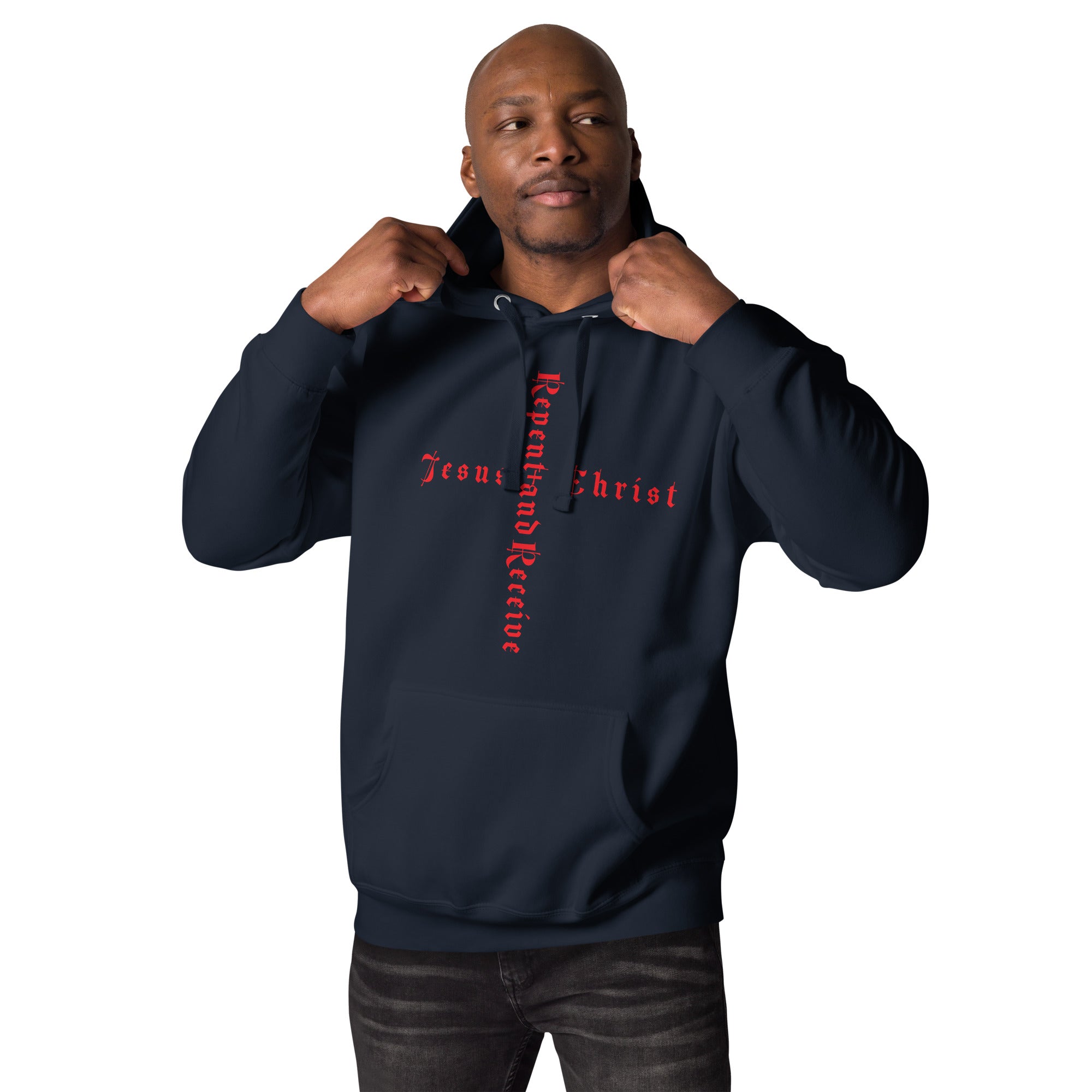 Repent and Receive Jesus Christ V-Neck T-Shirt