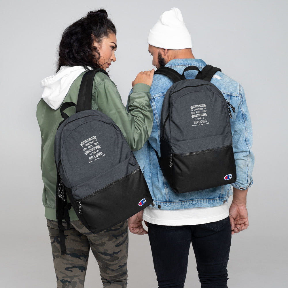Self-Proclaiming Christians Can Only Self Proclaim For So Long (Acts 19:15) Champion Backpack - Have You Read The Red