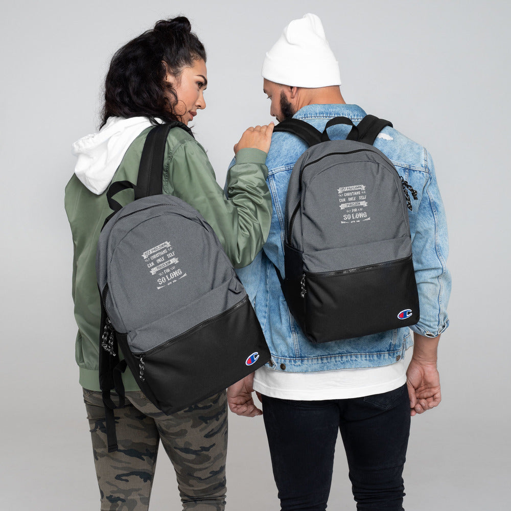 Self-Proclaiming Christians Can Only Self Proclaim For So Long (Acts 19:15) Champion Backpack - Have You Read The Red