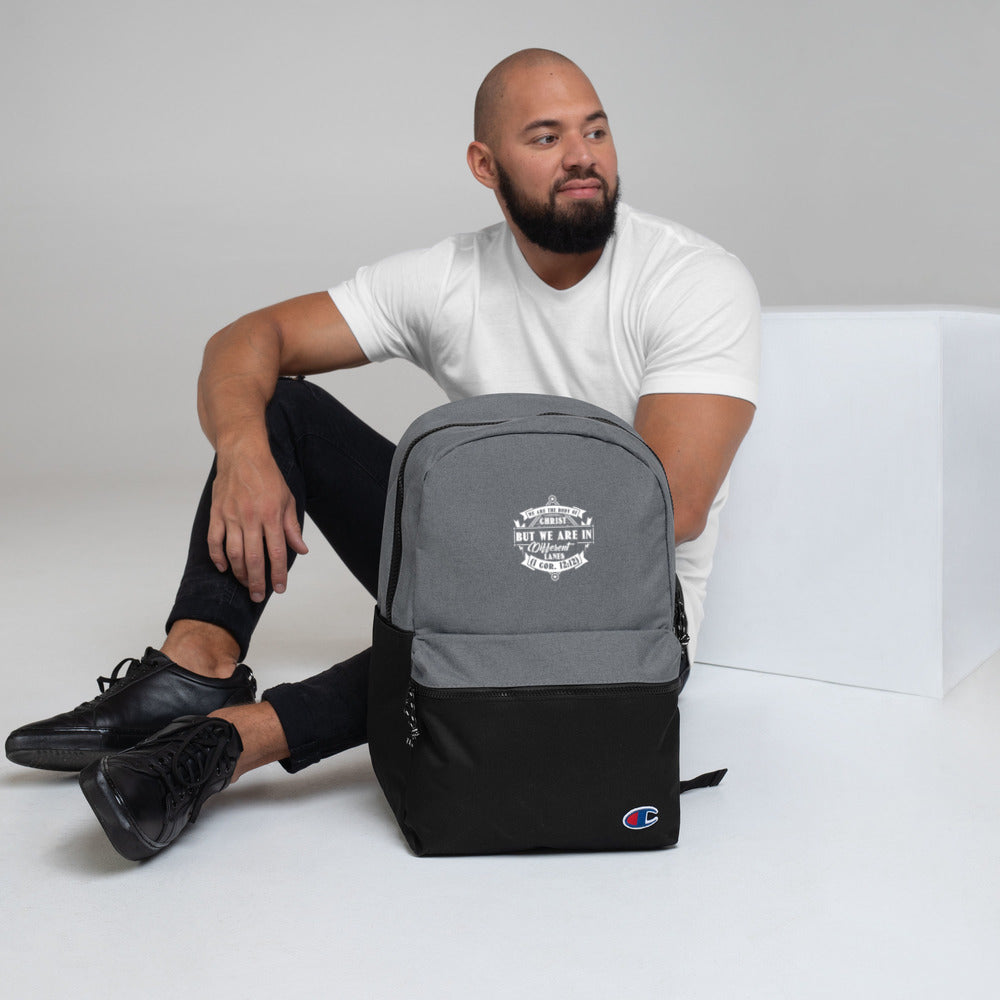 We Are The Body Of Christ But We Are In Different Lanes (1 Cor. 12:12) Champion Backpack - Have You Read The Red