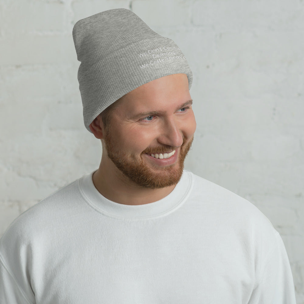 We Don't Counsel Demons Cuffed Beanie - Have You Read The Red