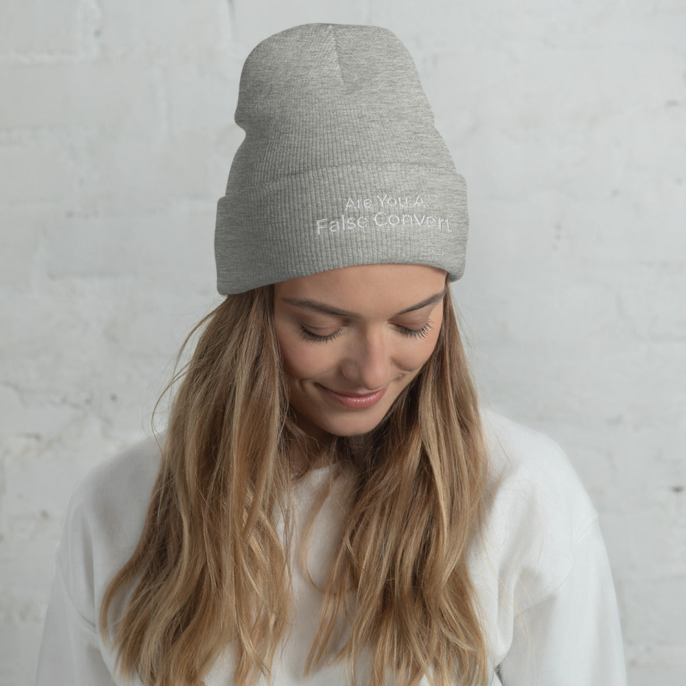 Are You A False Convert Cuffed Beanie - Have You Read The Red