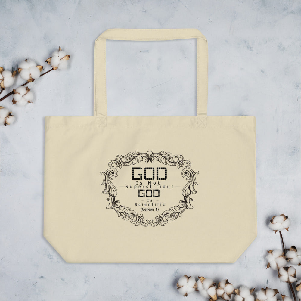 God Is Not Superstitious God Is Scientific (Genesis 1) Tote Bag - Have You Read The Red