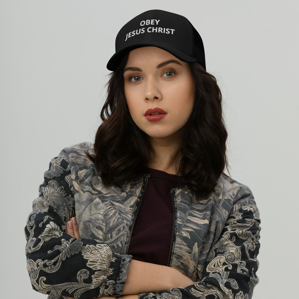 Obey Jesus Trucker Cap - Have You Read The Red