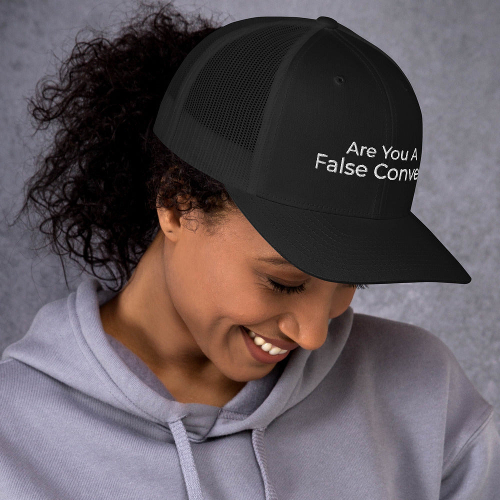 Are You A False Convert Trucker Cap - Have You Read The Red