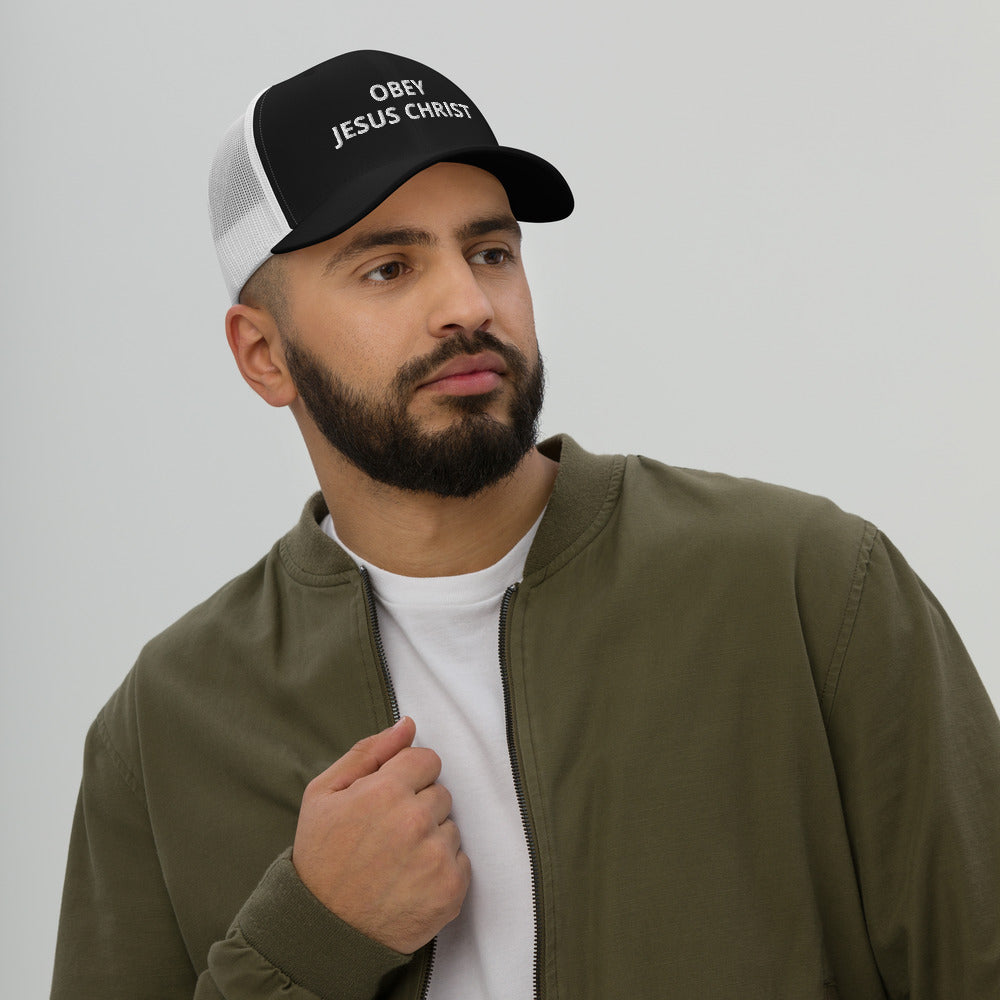 Obey Jesus Trucker Cap - Have You Read The Red