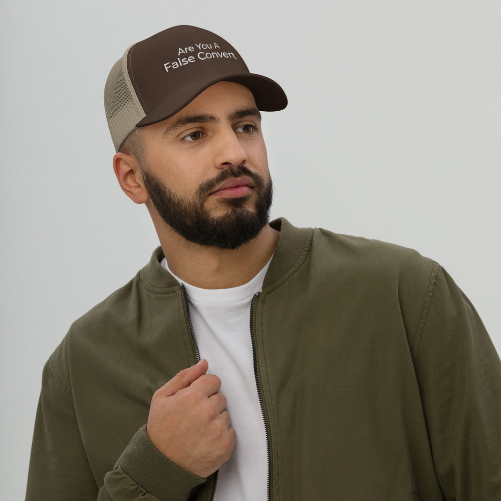 Are You A False Convert Trucker Cap - Have You Read The Red