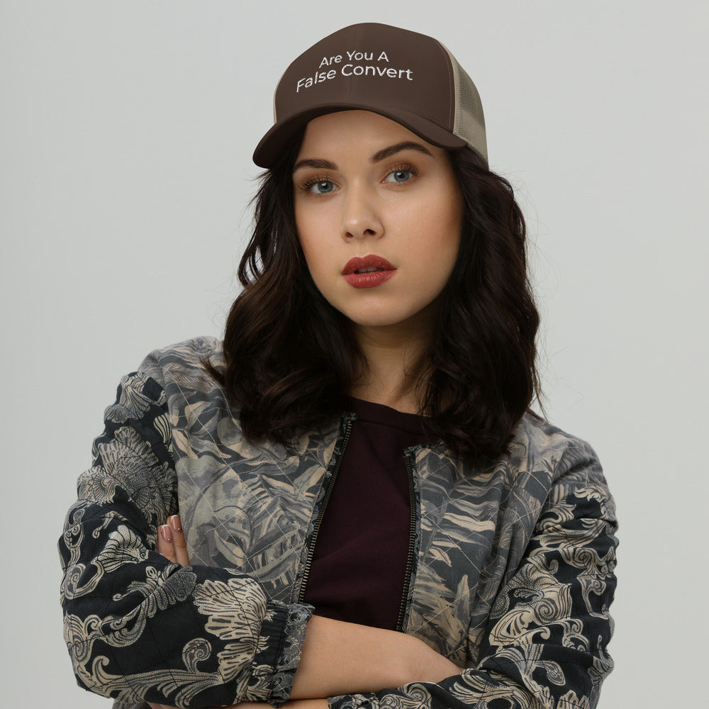 Are You A False Convert Trucker Cap - Have You Read The Red