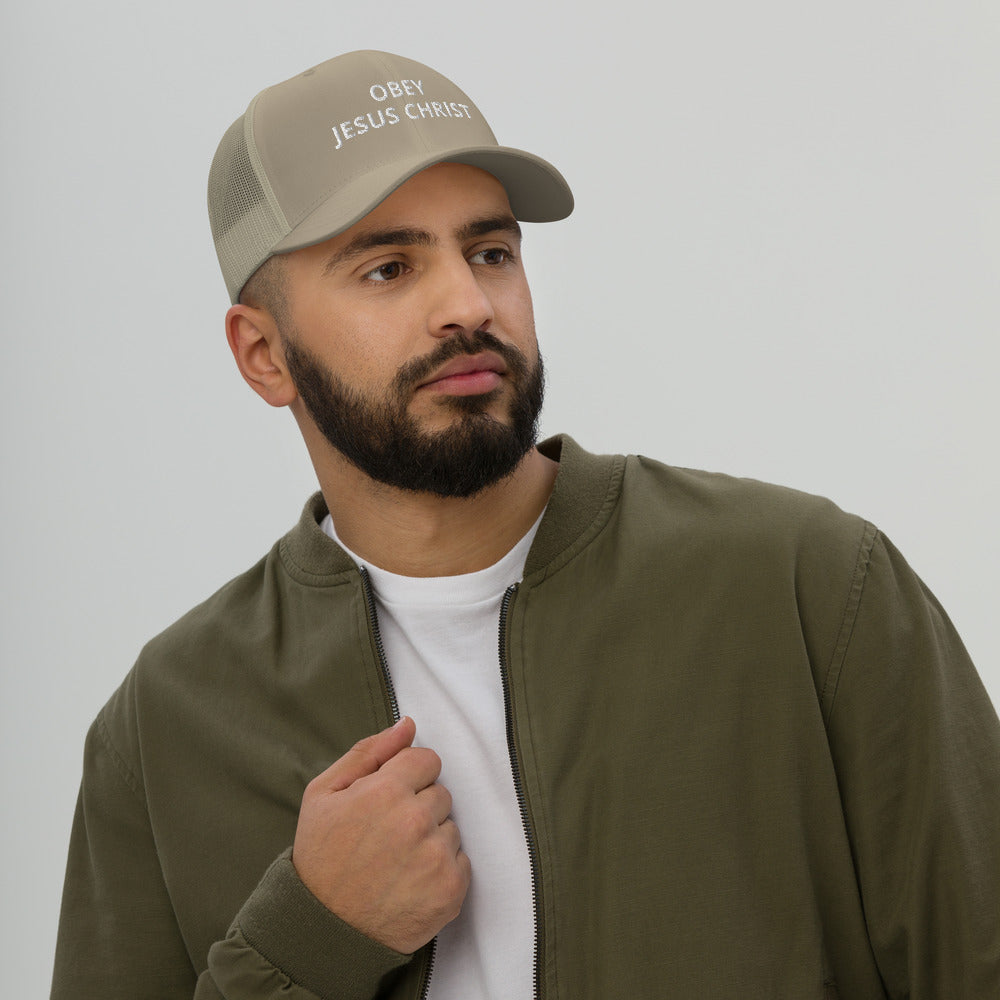 Obey Jesus Trucker Cap - Have You Read The Red
