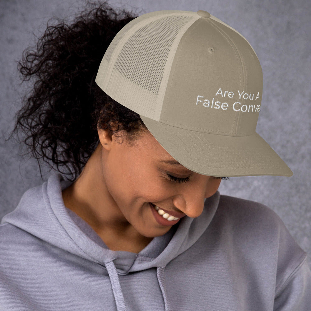 Are You A False Convert Trucker Cap - Have You Read The Red