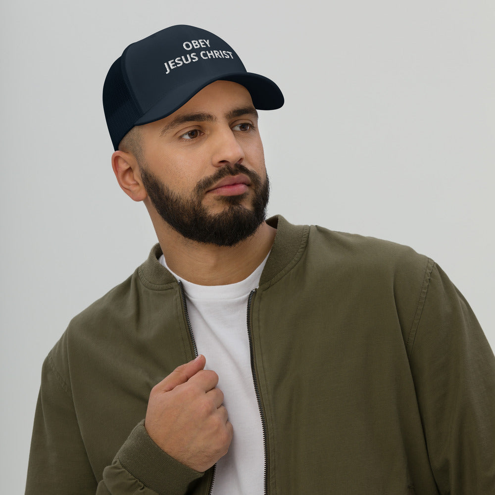 Obey Jesus Trucker Cap - Have You Read The Red