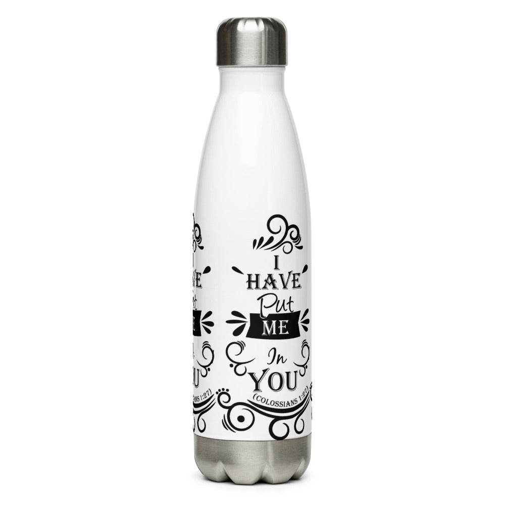 I Have Put Me In You! "God" (Colossians 1:27) Water Bottle - Have You Read The Red