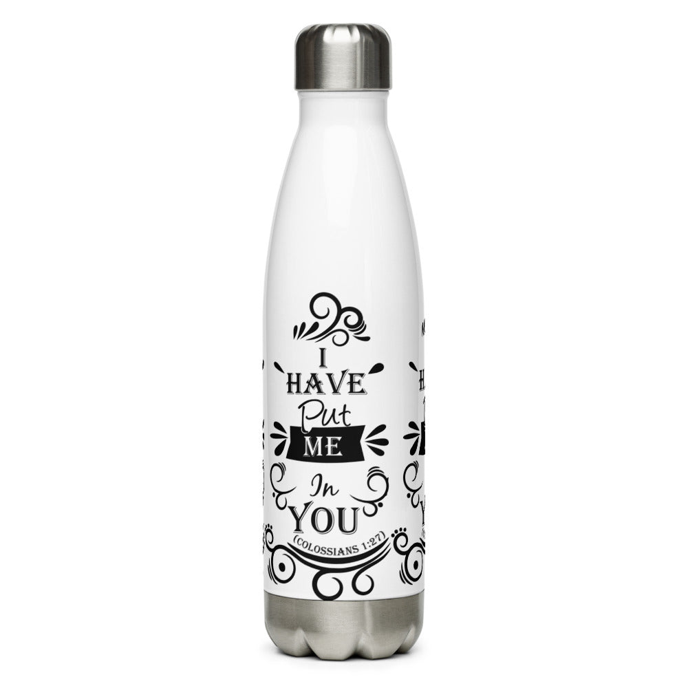 I Have Put Me In You! "God" (Colossians 1:27) Water Bottle - Have You Read The Red