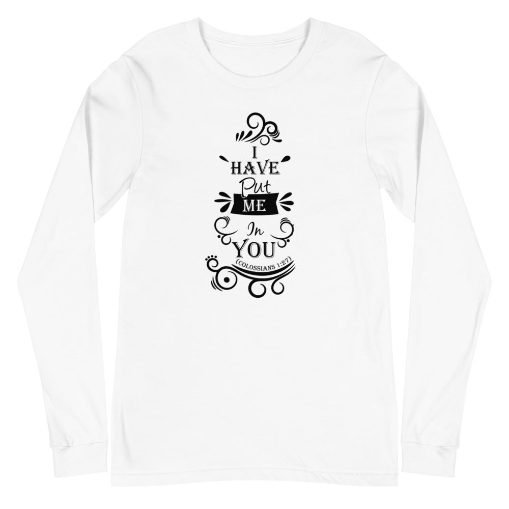 I Have Put Me In You! "God" (Colossians 1:27) Long Sleeve Tee - Have You Read The Red